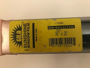 Gila Sunshine Window Film Non Reflective Grey Residential Made in USA 36"X 300" - Picture 1 of 6