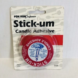 Fox Run Stick-Um Candle Adhesive, One (1) Ounce New Original Packaging 1990’s - Picture 1 of 3
