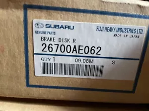 Subaru Legacy 1998-2003 2.0 2.5 3.0 Rear Brake Disc 26700AE062 GENUINE - Picture 1 of 1
