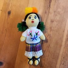 Vintage Mexican Rag Doll Handmade Mayan Indigenous Cloth Dolls Mexico