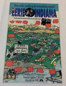 1991 NBC tv show ad page ~ EERIE INDIANA - Bild 1 von 1