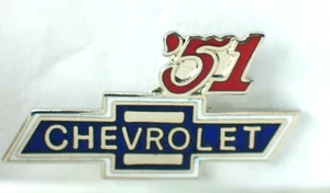1951 Chevrolet Lapel Pin _ Vintage Chevy Year Auto Hat Tack - Picture 1 of 1