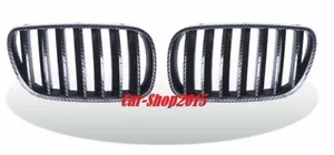 Fit For 2007-2010 BMW E83 LCI X3 SUV Front Kidney Grille Carbon Look - Foto 1 di 1