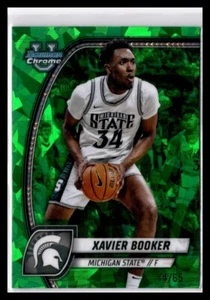 2024-25 Bowman University Chrome Green Sapphire /85 Xavier Booker #ALT-9 - Picture 1 of 2