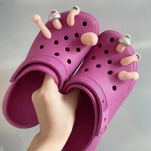 Cartoon Funny Toe Series Shoe Charms for Fashion Popular Cute Clogs Buckle - Picture 1 of 7