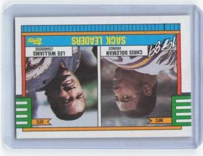 1990 Topps - #28 Barry Sanders, Christian Okoye - Image 1 of 2
