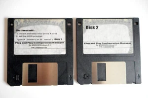 Disquette Plug and Play Configuration Manager Intel driver disk MS-DOS / Win 3.1 - Photo 1/7
