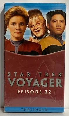 STAR TREK VOYAGER Ep. 32 Threshold SEALED VHS Paramount  TV Series - Imagem 1 de 4