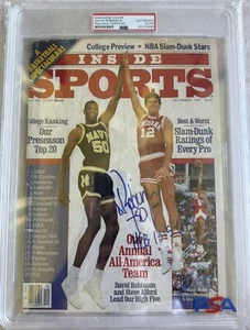 1986 Inside Sports David Robinson Photo Cover No Label Signed Autograph PSA/DNA - Picture 1 of 1