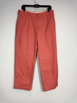 NWT Izod Saltwater Washed Classic Straight Leg Chino Pants Red 34x30 - Image 1 of 4