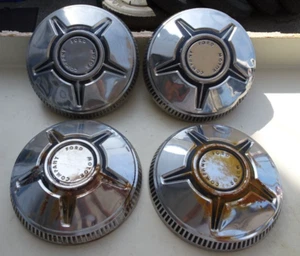 (4) 1970-1974 Ford Maverick Mustang 10 1/2" Dog Dish Center Hub Cap OEM - Picture 1 of 10