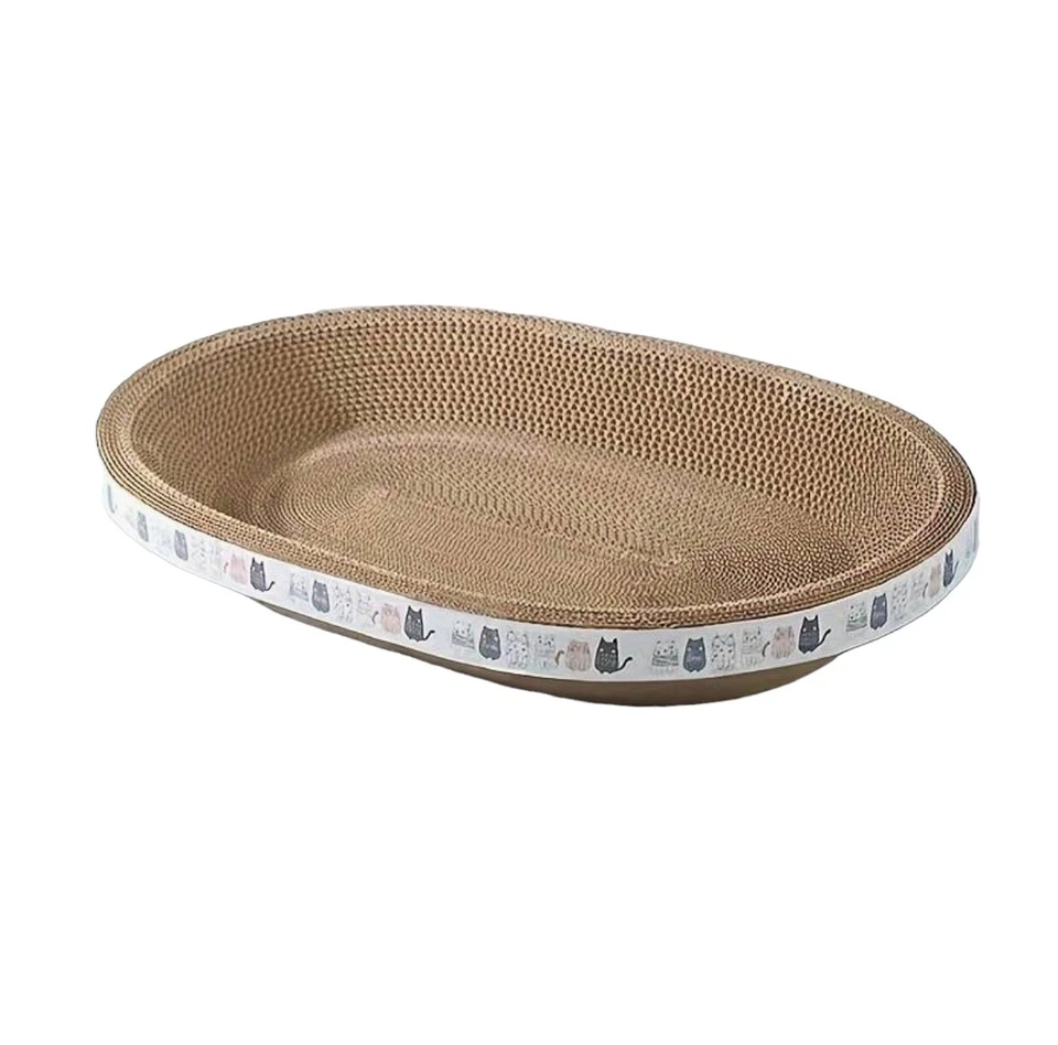 CA&T Extra Large Oval Cat Scratching board 58x40x10cm for all size cats