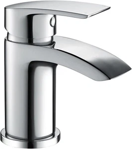 Hapilife Moderno Baño Lavabo Grifo Fregadero Cromo Latón Monobloque - CAJA USADA DAÑADA - Imagen 1 de 4