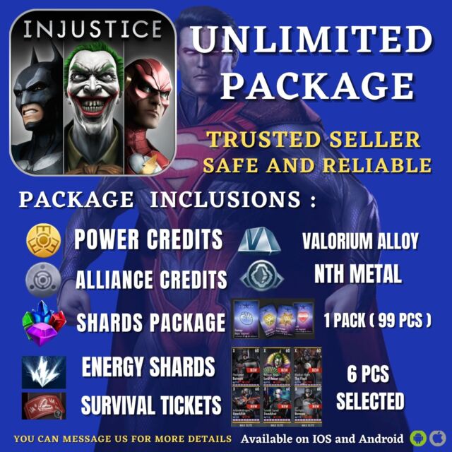 Injustice God Among Us Mobile Android & iOS 200 Alliance Credits