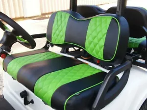 Golf Cart Seat Cover Lime Green Fit Yamaha Drive G29 07-16, Drive 2 Front Seat - Foto 1 di 9
