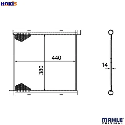 RADIATOR ENGINE COOLING CR 1124 000P FOR SMART FORTWO/Cabrio/HATCH/PEQUENO 1.0L - Image 1 of 4