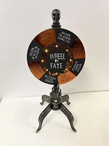 Gemmy Halloween Wheel of Fate Spinner Lights Talks Sounds Fortune Works - Picture 1 of 5