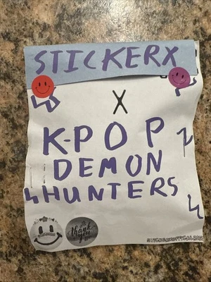 KPDH x STICKERX COLLAB - Pedido #1 5 piezas + 2 pegatinas adicionales paquete de pegatinas nuevo sellado Foto 1 de 4