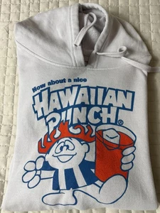 HAWAIIAN PUNCH Hoodie Mens Large Gray Graphic Front Drawstring Sweatshirt - Picture 1 of 7