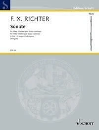 Sonata G major Franz Xaver Richter Score Flute [Violin], Cello and Harpsichord [ - Image 1 of 3
