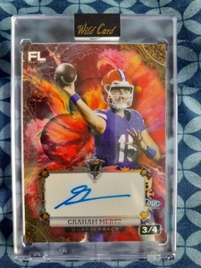 2024 wild card 7 card stud Auto Red Graham Mertz 3/4 - Picture 1 of 2
