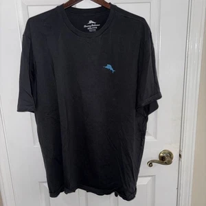 Tommy Bahama T Shirt Mens 3XL Black Swing Shift Relax Sailfish Cotton - Picture 1 of 5
