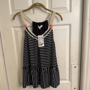 NWT Size XL Jolt Blouse Tunic Chiffon Lace - Picture 1 of 5