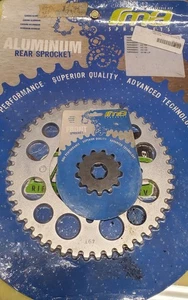 Kawasaki KX 85/100 Sprocket Set uses 420 Chain 49T rear Aluminum 13T front steel - Picture 1 of 6