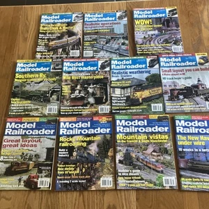 Model Railroader Magazine 2003 2004 Lot of 11 Train Hobbyist Miniature - Picture 1 of 14