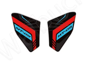 Yamaha MT-09 MT09 2021-2023 Side Fuel Tank Pad Protection Decals Black Red Blue - Picture 1 of 1
