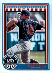Andrew Brech 2025 Panini Stars-Stripes USA Baseball Refractor Rookie #29 - Foto 1 di 2