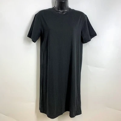 Vestido camiseta Madewell feminino preto algodão manga curta tamanho XS - Imagem 1 de 4