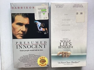 Harrison Ford VHS Lot Presumed Innocent What Lies Beneath Sealed Watermarked - Picture 1 of 6