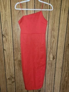 LYANER Women's NEW Spaghetti Strap Split Hem Sleeveless Bodycon Midi Dress - Picture 1 of 6