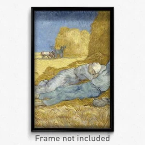 Vincent van Gogh - The siesta (after Millet) Print 11x17 Art Poster - Picture 1 of 1