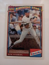 1991 TOPPS BAZOOKA SHINING STAR RYNE SANDBERG CARD CHICAGO CUBS