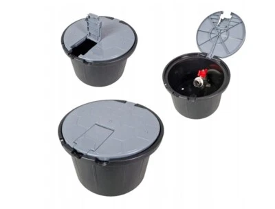 UNBEKANNT Ventilkasten Wasseranschluss 3/4" Box Wasserhahn Gartenschlauch Verteiler Rolle