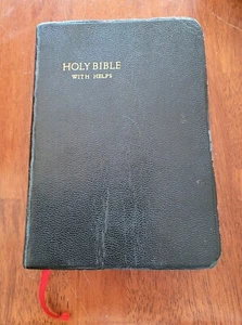 The Holy Bible With Helps 1952 Christian Holy Book - Picture 1 of 6