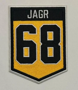 Jaromir JAGR Retirement Jersey Patch Pittsburgh Penguins #68 - Picture 1 of 1