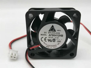 Delta AFB0412HB 12V DC Axial Ball Bearing Server Fan 40x40x15mm 4015 2 Pin 40mm - Picture 1 of 3