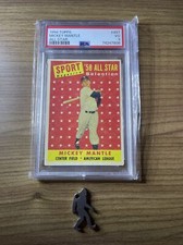 1958 Topps #487 Mickey Mantle All-Star PSA 3 VG. New York Yankees