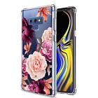 Galaxy Note 9 Case for Girls Women Flower Shockproof Bumper Protective Cover ...