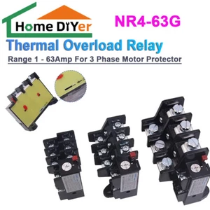 Relés de sobrecarga térmica JR36-20 0,32 amperios-160 amperios para protector de motor trifásico 380 V - Imagen 1 de 30