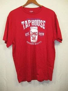 NWT Chaps by Ralph Lauren Red Tap House Jumbo Jar T - Shirt - Picture 1 of 5