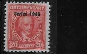 US Scott R443, Revenue Documentary 20 Cent, Mint, OG, F/VF Series 1946 - Picture 1 of 1