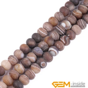 Cuentas espaciadoras AAA mate esmerilado rondelle ágata Botswana natural 15" hebra 12x16 mm - Imagen 1 de 22