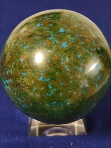 Chrysocolla Shattuckit Malachit Kugel 4 Zoll quer/3,5 Pfund!!! - Bild 1 von 12