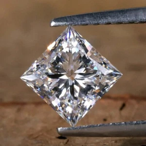 1 CT Princess Cut CVD Diamond VVS1 Certified Brilliant Sparkle Loose Stone - Picture 1 of 15