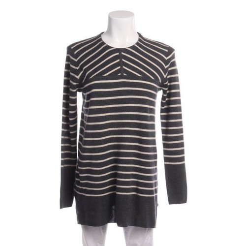 Maglione di lana Tory Burch grigio bianco L