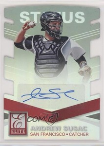 2015 Panini Elite Signatures Status Black Die-Cut 1/1 Andrew Susac #45 Auto c6t